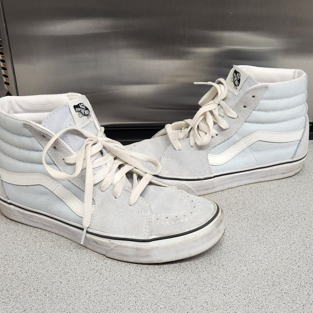 Light blue Vans Sk8hi